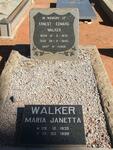 WALKER Ernest Edward 1870-1958 :: WALKER Maria Janetta 1935-1998