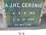 CERONIO A.J.H.L. 1931-1990