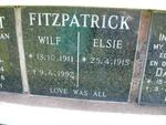 FITZPATRICK Wilf 1911-1992 & Elsie 1915