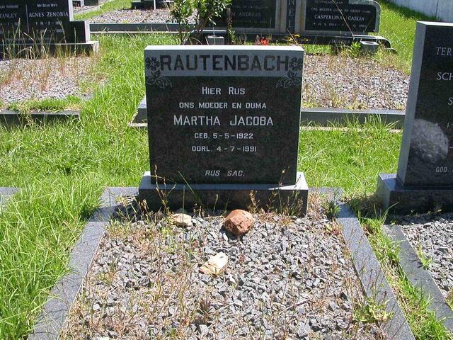 RAUTENBACH Martha Jacoba 1922-1991