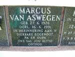 ASWEGEN Marcus, van 1926-1991