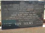 SOLMS Sebastiaan Hendricus 1894-1959 & Sophie Marie Frieda TIMME 1899-1981