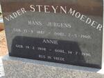 STEYN Hans Jurgens 1887-1960 & Annie 1908-1996