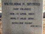 SNYDERS Wilhelmina H. nee VILJOEN 1883-1938