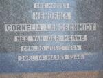 LANGSCHMIDT Hendrika Cornelia nee VAN DER MERWE 1865-1940