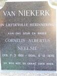NIEKERK Cornelis Albertus Neelsie, van 1951-1970