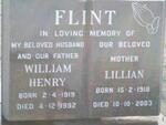 FLINT William Henry 1919-1992 & Lillian 1918-2003