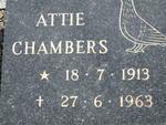 CHAMBERS Attie 1913-1963