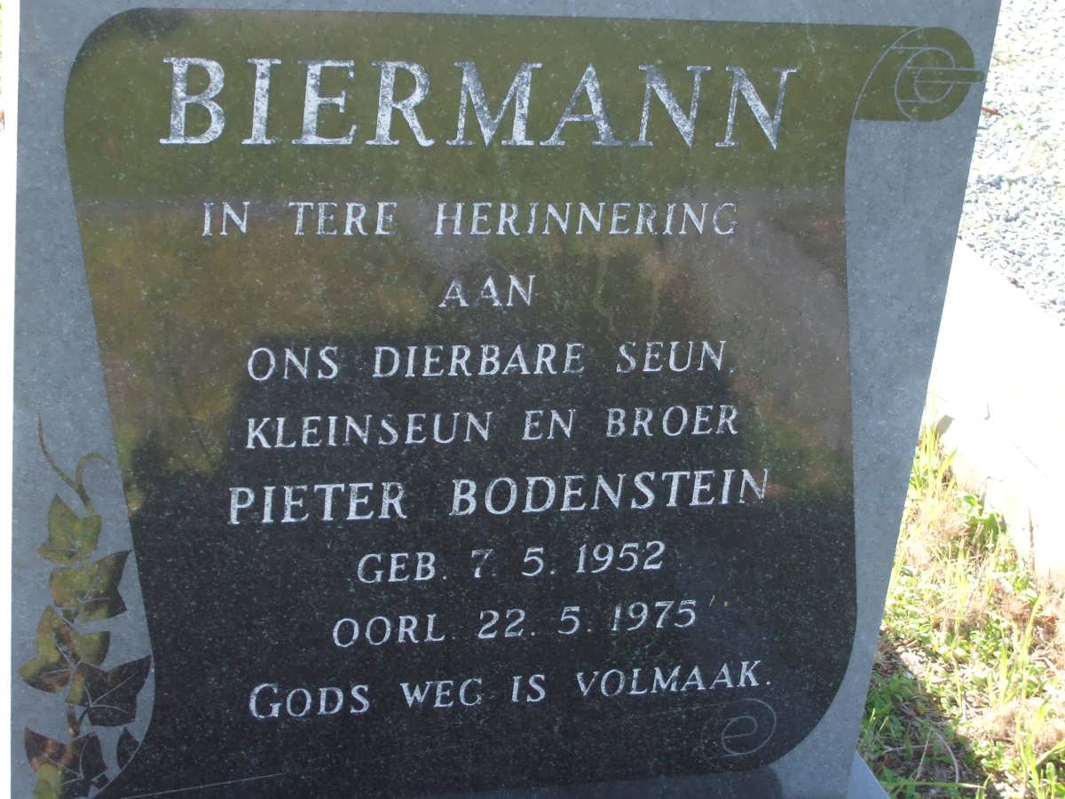 BIERMAN Pieter Bodenstein 1952-1975