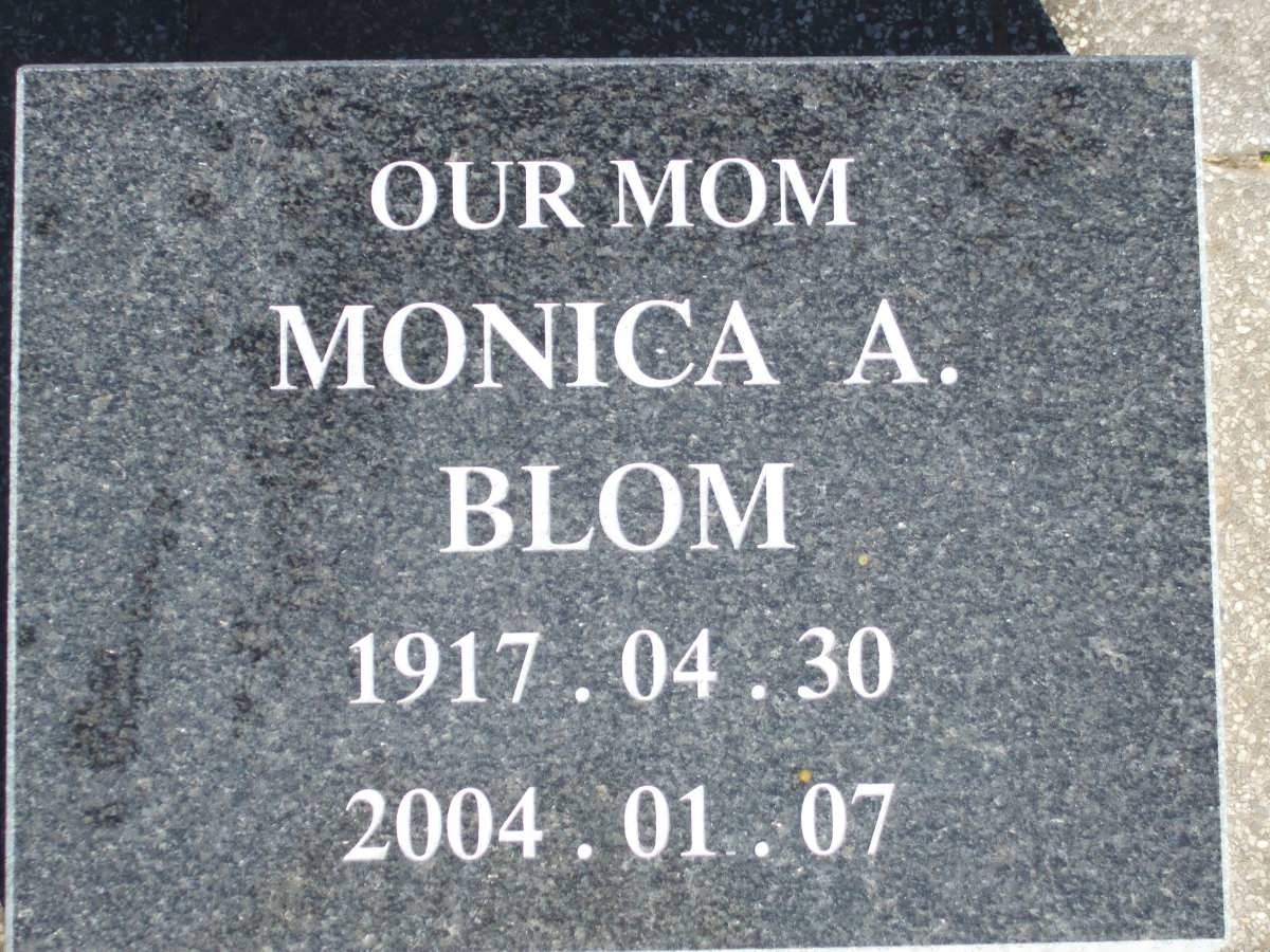 BLOM Monica A. 1917-2004