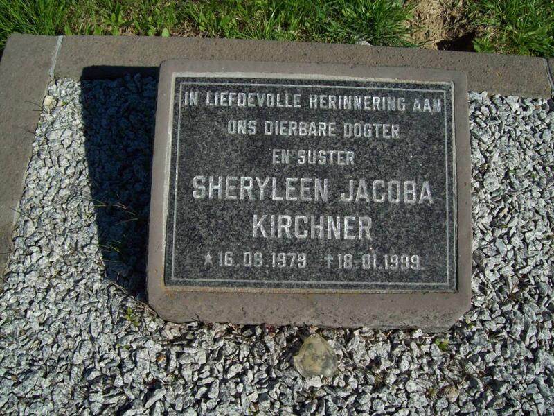 KIRCHNER Sheryleen Jacoba 1979-1999