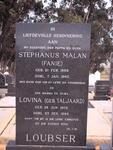 LOUBSER Stephanus Malan 1886-1963 & Lovina TALJAARD 1902-1989