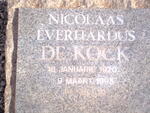KOCK Nicolaas Everhardus, de 1920-1995
