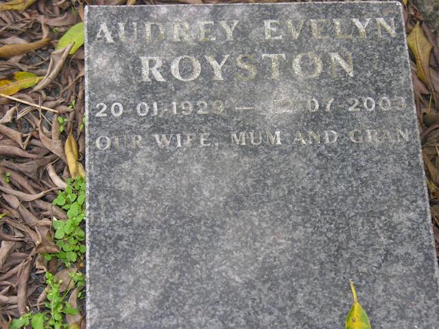 ROYSTON Audrey Evelyn 1929-2003