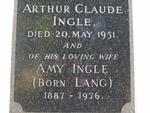 INGLE Arthur Claude -1951 & Amy LANG 1887-1976