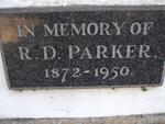 PARKER R.D. 1872-1950