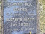 ECKSTEIN Clarence Paul 1890-1954 & Elizabeth Gladys CALDER 1891-1974