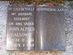 GALLOWAY John Alfred -1953 & Ella Sophia STRONFELDT -1962 :: GALLOWAY John Alfred 1904-1965