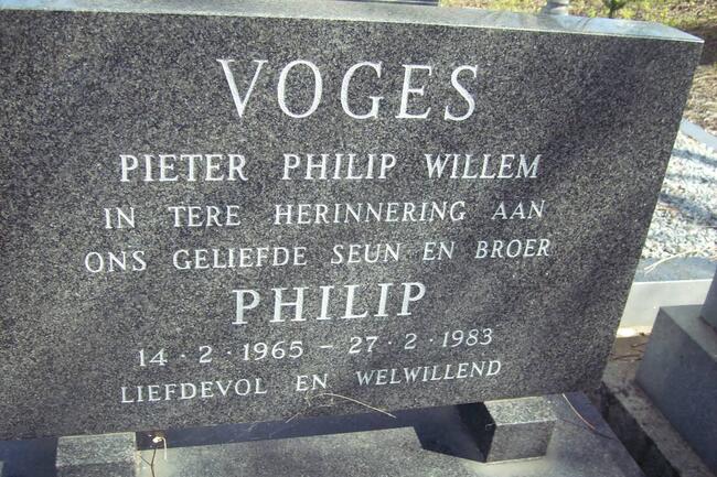 VOGES Pieter Philip Willem 1965-1983