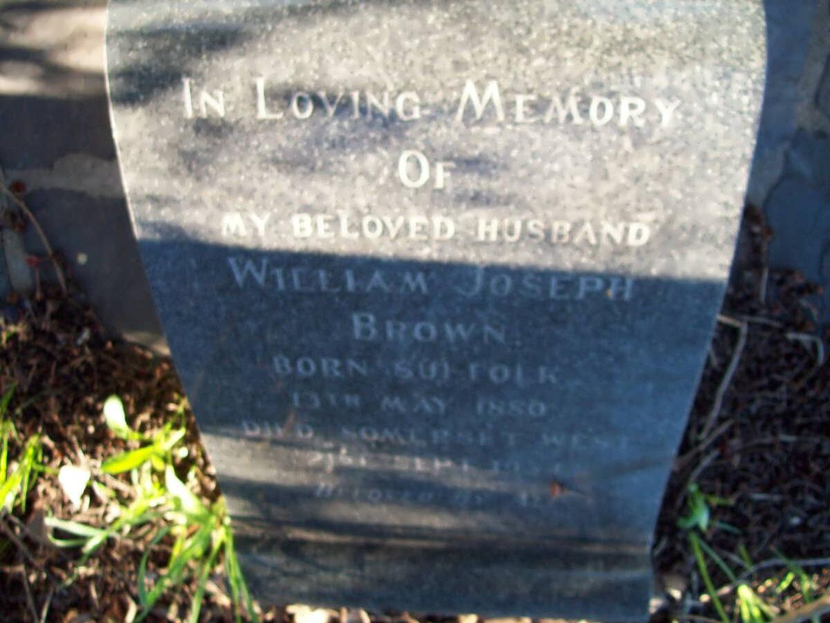 BROWN William Joseph 1880-19??