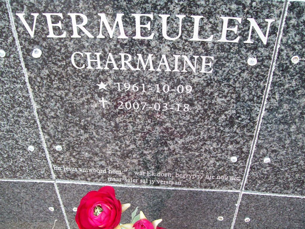 VERMEULEN Charmaine 1961-2007