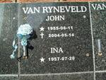RYNEVELD John, van 1955-2004 & Ina 1957-