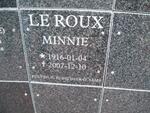 ROUX Minnie, le 1916-2007