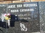 RENSBURG Maria Catharina, Janse van 1914-2007