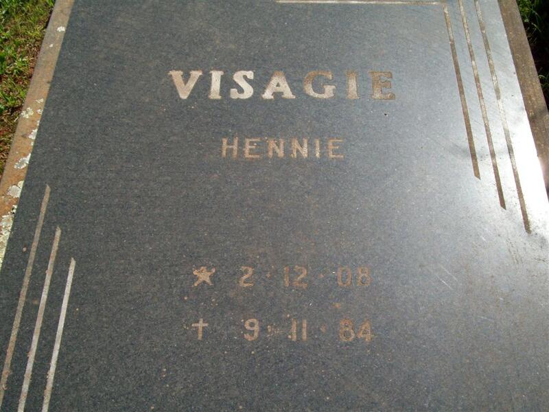 VISAGIE Hennie 1908-1984
