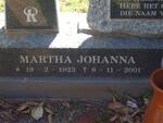 KOEKEMOER Martha Johanna 1923-2001