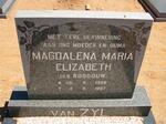ZYL Magdalena Maria Elizabeth, van nee ROSSOUW 1928-1997