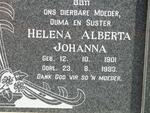 STEYN Helena Alberta Johanna 1901-1983