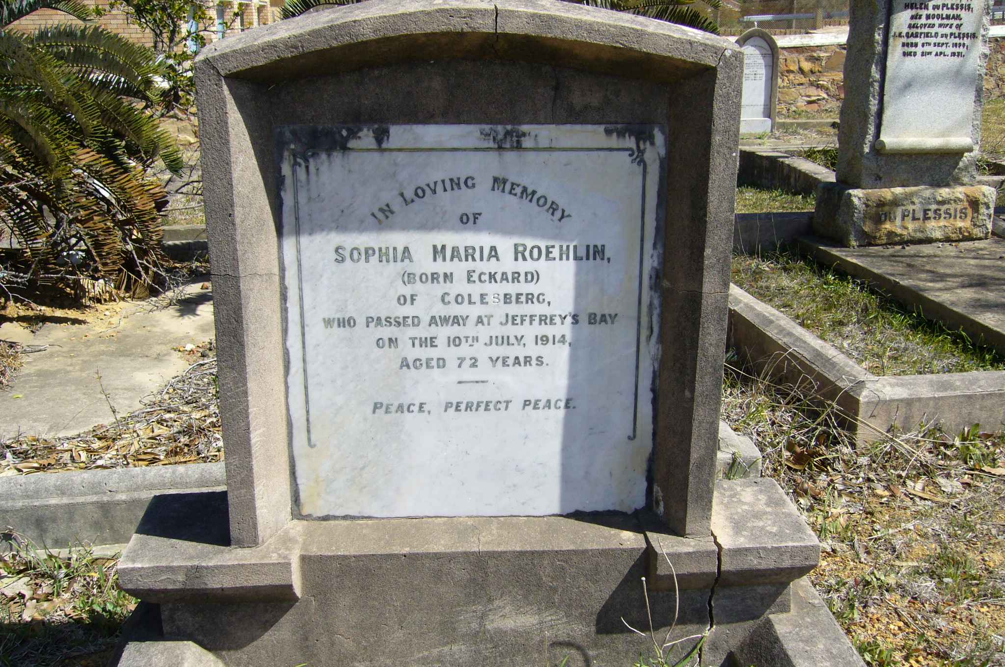 ROEHLIN Sophia Maria nee ECKARD -1914