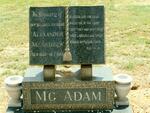 MCADAM Alexander McAndrew  1902-1965