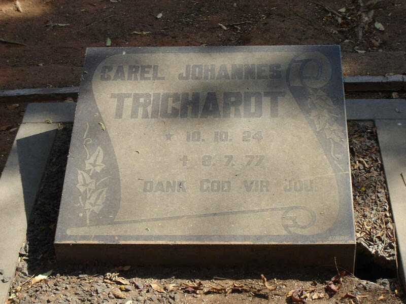 TRICHARDT Carel Johannes 1924-1977