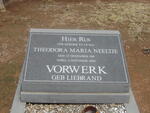 VORWERK Theodora Maria Neeltje nee LIEBRAND 1918-2002
