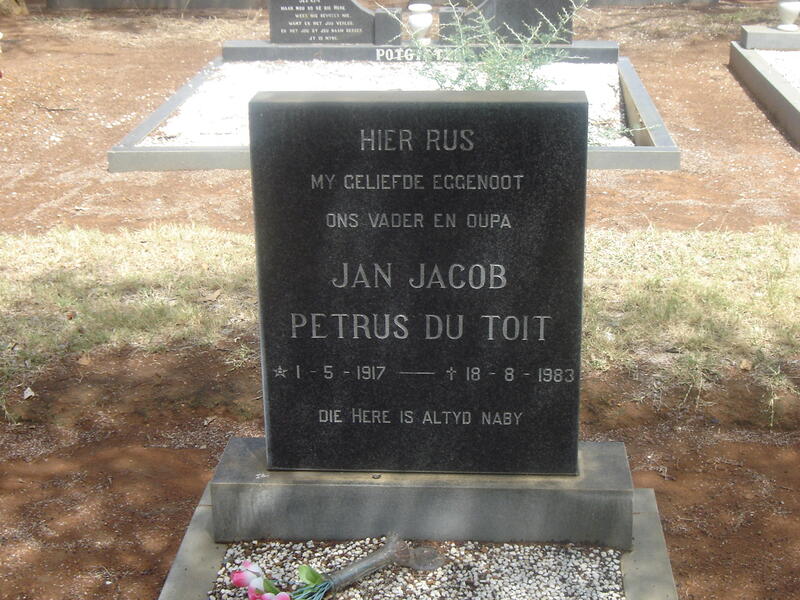 TOIT Jan Jacob Petrus, du 1917-1983
