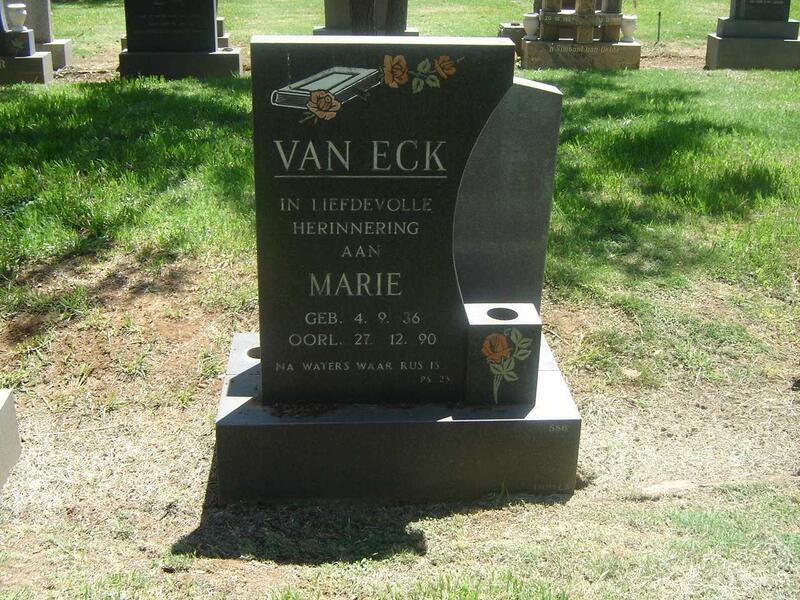 ECK Marie, van 1926-1990