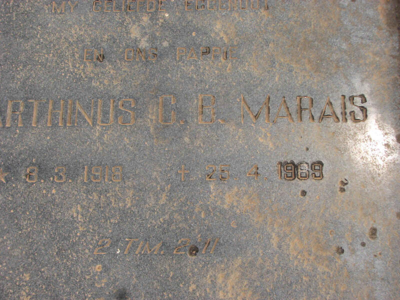 MARAIS Marthinus C.B. 1918-1969