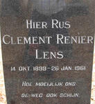 LENS Clement Renier 1899-1961