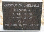 HENNING Gustav Wilhelmus 1919-1979