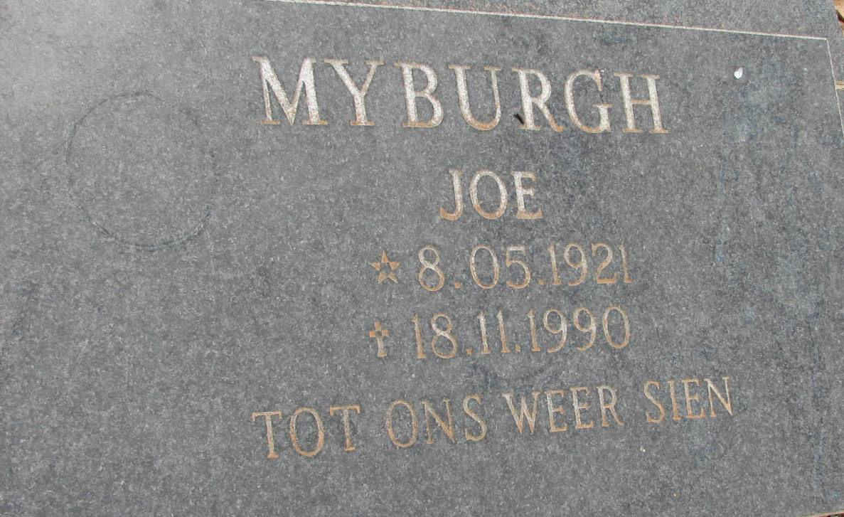 MYBURGH Joe 1921-1990