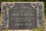 GRIESEL Louisa A. nee FOURIE 1882-1962
