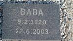 DEMPERS Baba 1920-2003