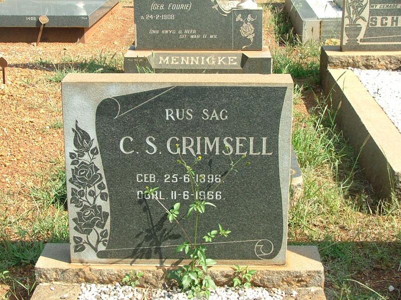 GRIMSELL C.S. 1936-1966