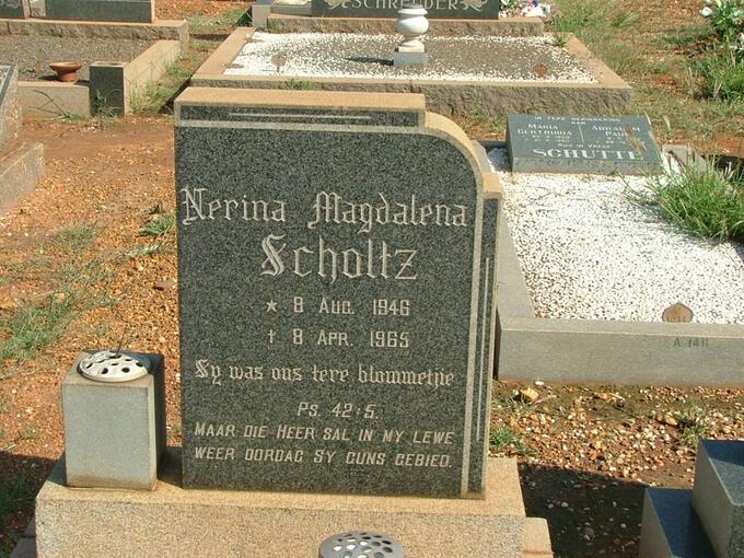 SCHOLTZ Nerina Magdelena 1946-1965