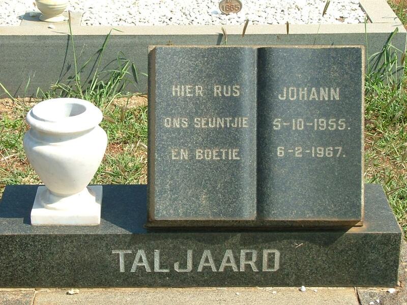 TALJAARD Johann 1955-1967