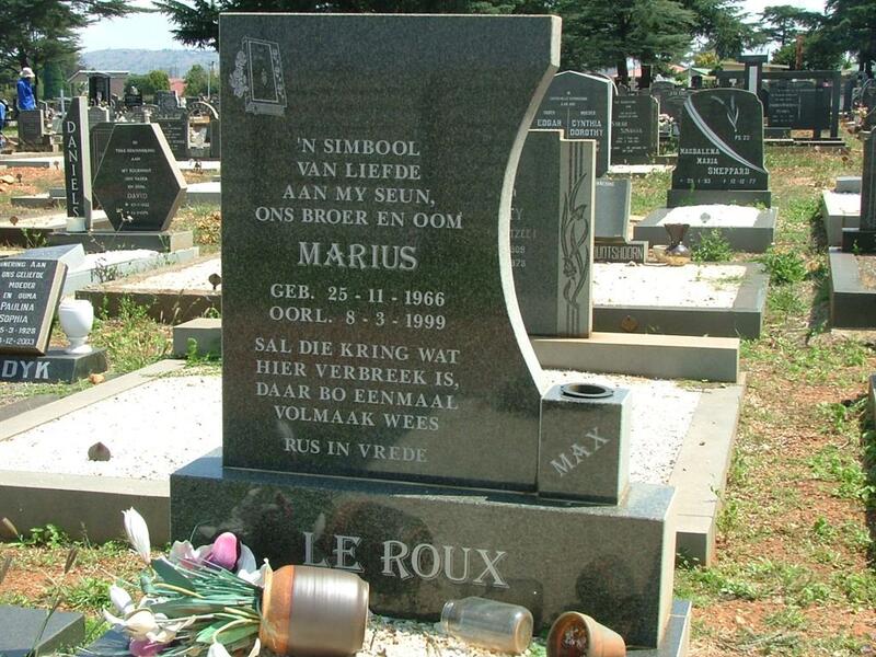 ROUX Marius, le 1966-1999