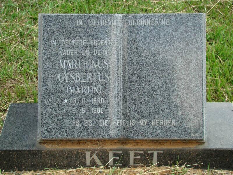 KEET Marthinus Gysbertus 1930-1989
