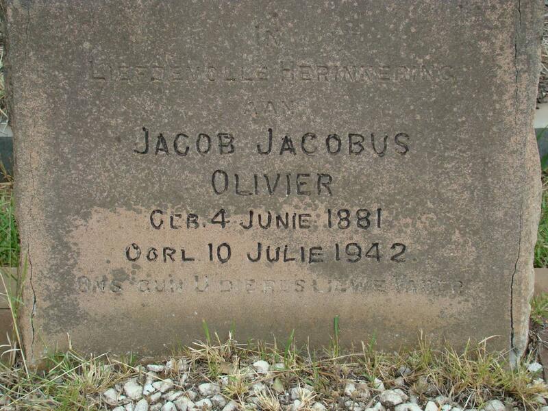 OLIVIER Jacob Jacobus 1881-1942